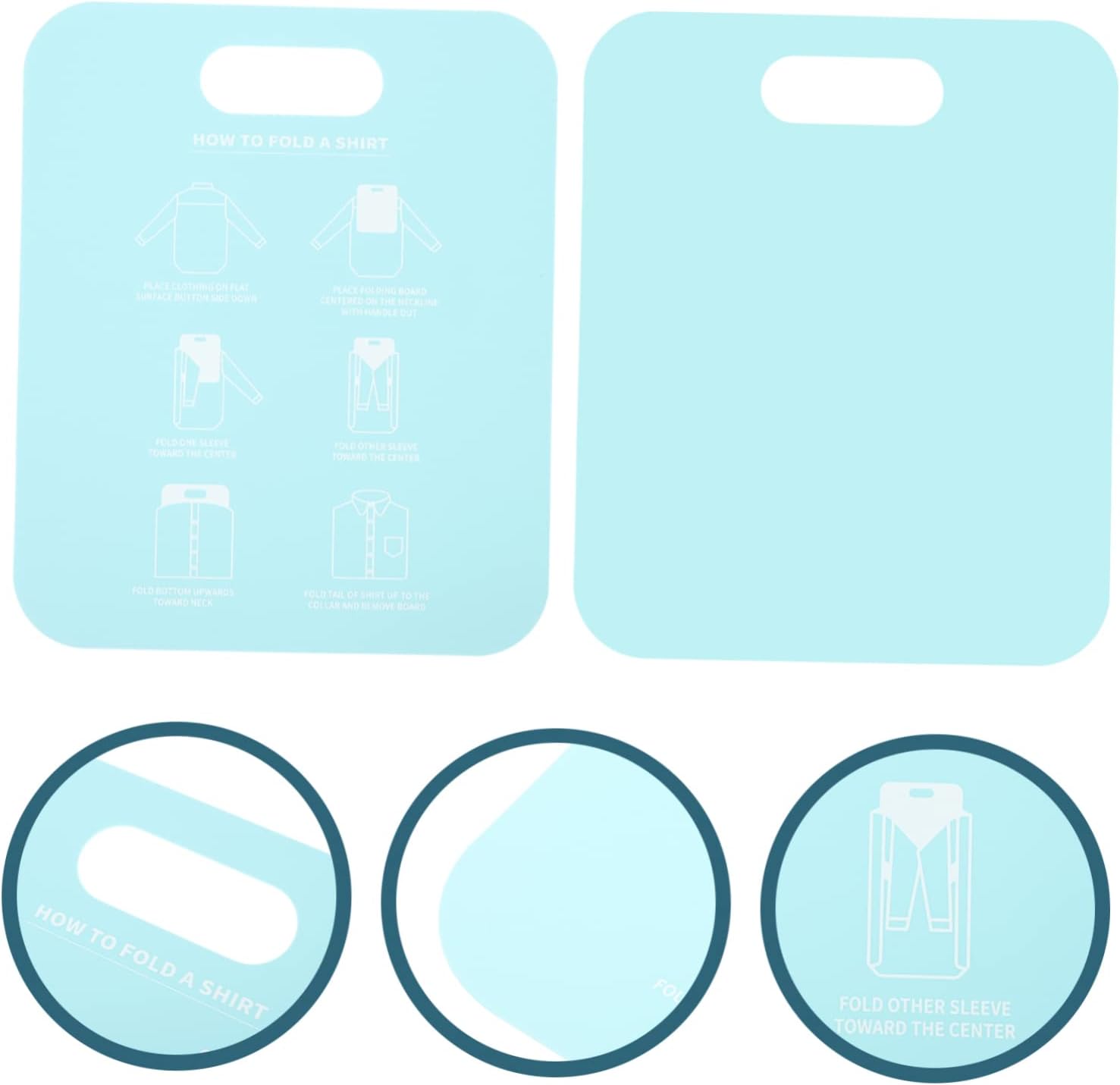 2pcs PP Clothes Folding Board for Shirts Home Organizer