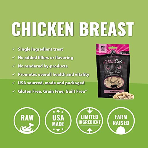 Vital Cat Freeze-Dried All-Natural Chicken Breast Treats, 1 Oz. #TOP2