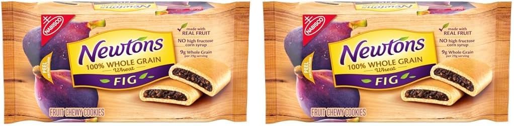 Newtons 100% Whole Grain Wheat Soft & Fruit Chewy Fig Cookies, 10 oz Pack (Pack of 2)