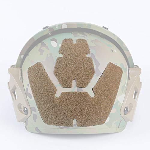 AOUTACC Tactical Helmet Enhanced Hook and Loop Fastener Set for AirFrame Fast ACH MICH Helmet (Tan) - Thumbnail 2