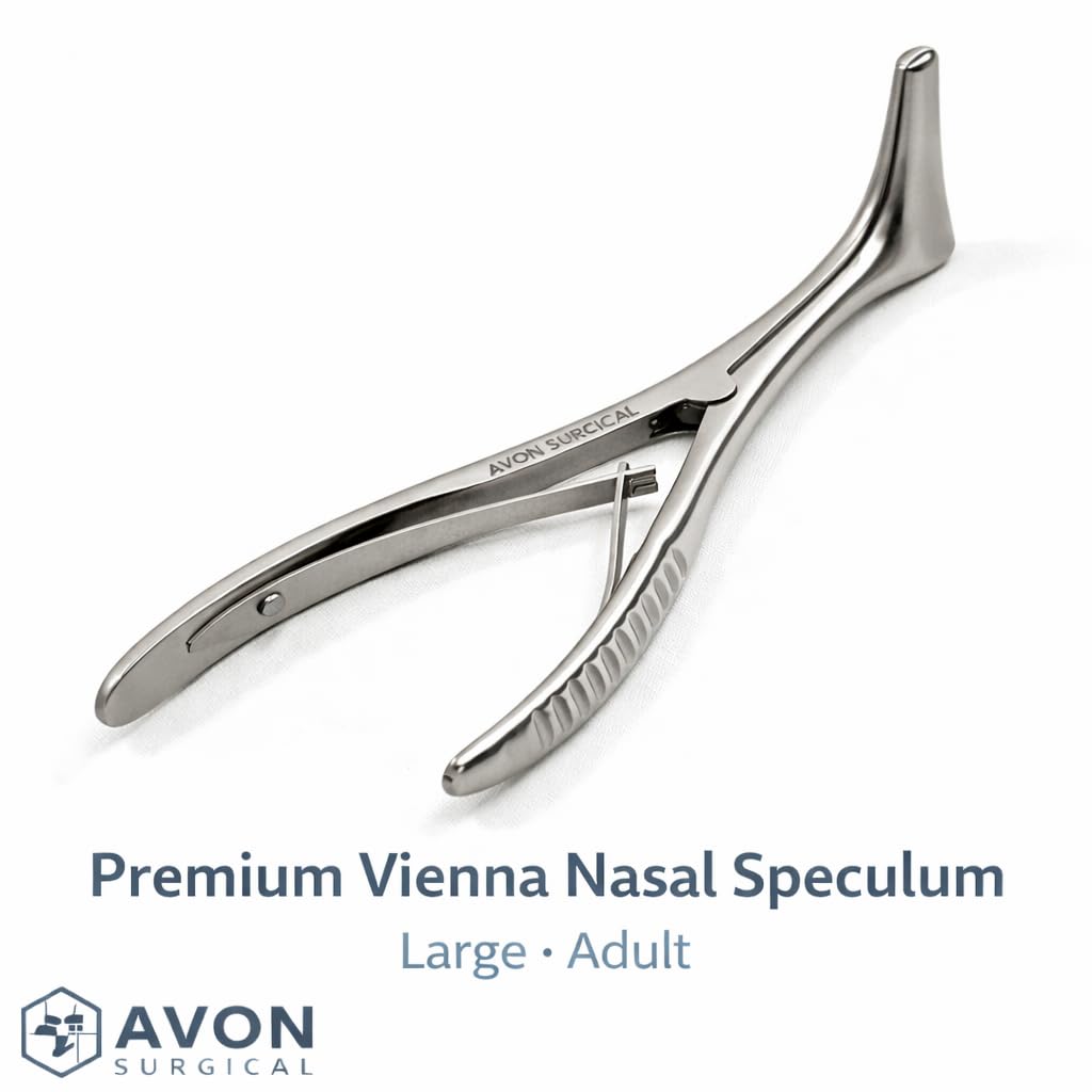 5 Pack Large Vienna Nasal Speculums - Stainless Steel ENT Instruments