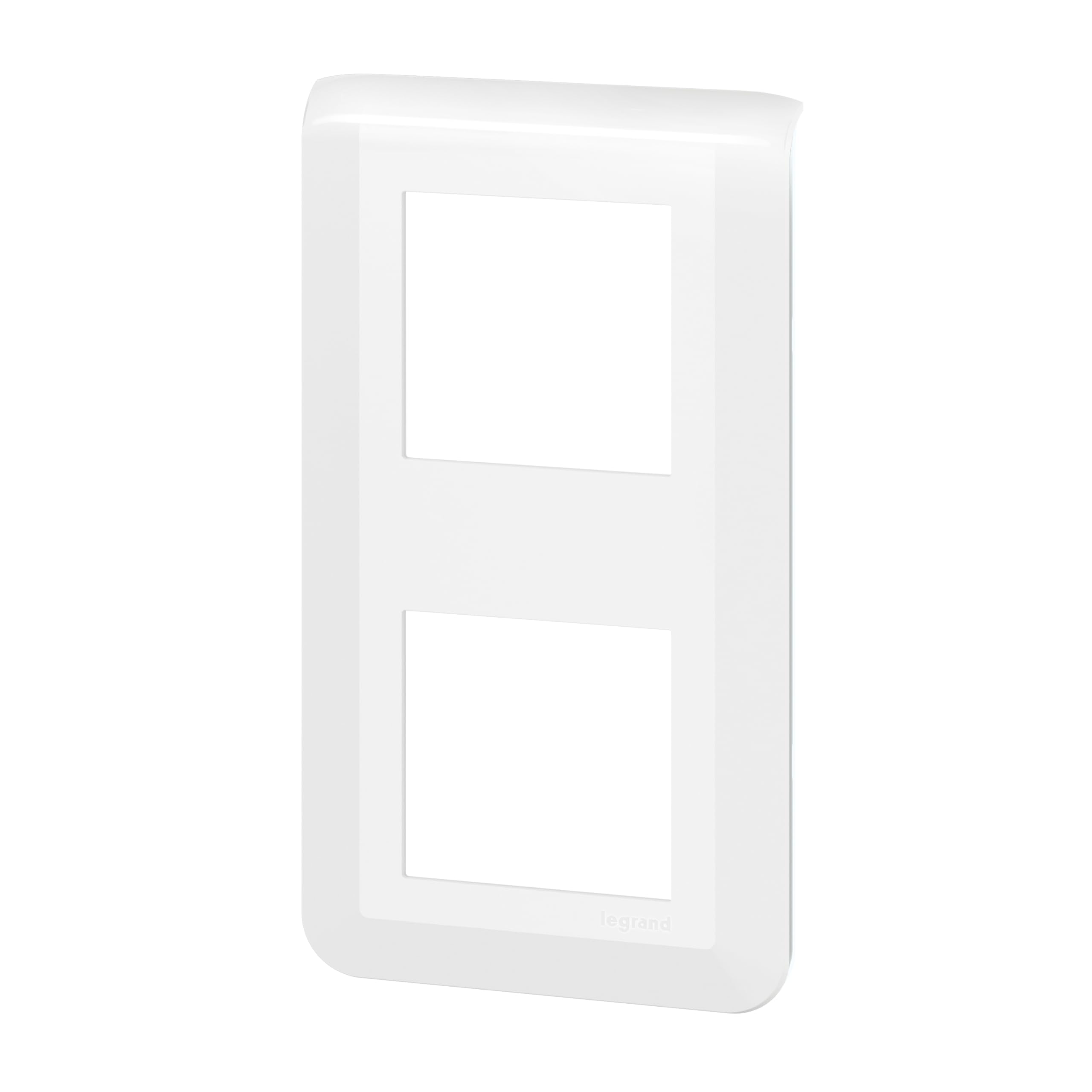 Legrand Mosaic Plaque de Finition Verticale 2x2 Module Blanc 078822L