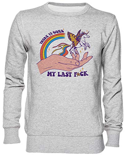 Sweat-shirt gris jersey unisexe There It Goes en taille M pour homme et femme