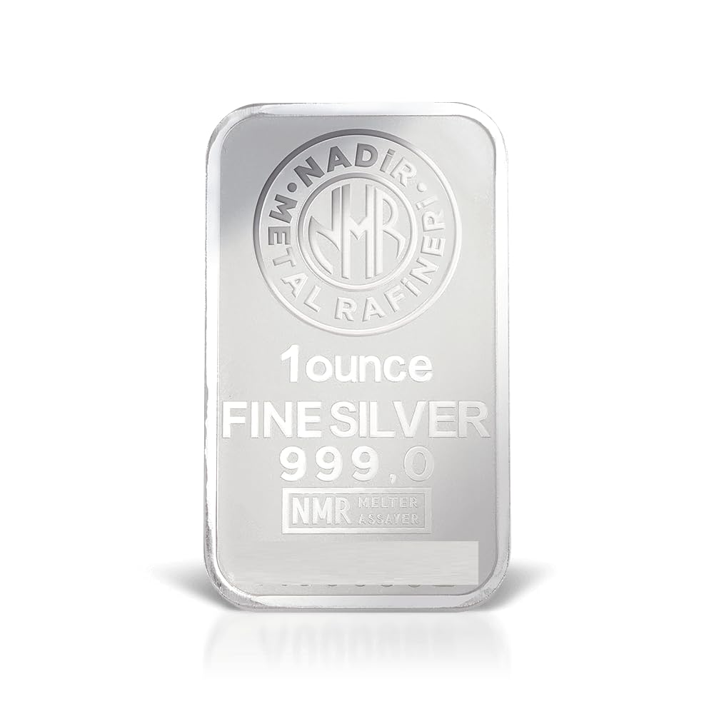 1 oz Silver Bar Nadir Metal Rafineri NMR - .999 Fine in Assay