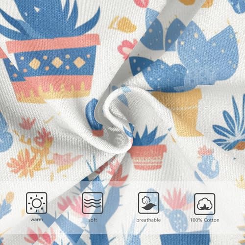 KLL Colored Succulents and Cactus Floral Boys Toddler Cotton Training Underwear Cute Undies3