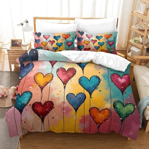 Housse de couette 135x200 microfibre hypoallergénique et douce - 3