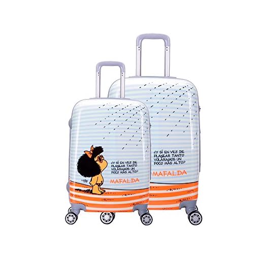 Juego Maletas Cabina-Mediana 4R Mafalda Tarifa