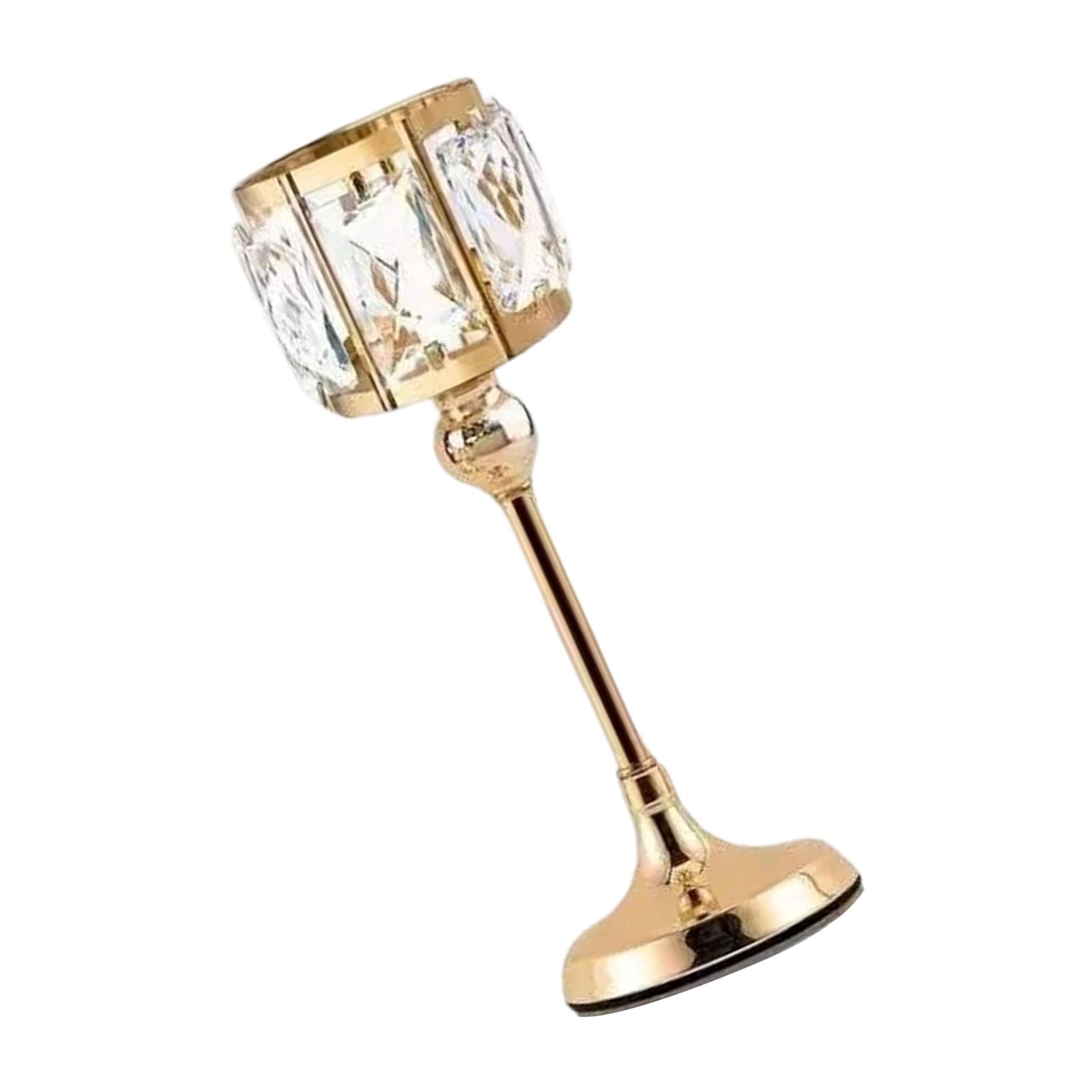 Limtula Metal Crystal Tealight Candelabra Wedding Holders for Dining Table Centerpieces and Home Parties Decors Event Candlestick