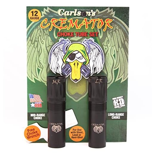 Carlson's Choke Tube Beretta Benelli Mobil Cremator Non-Ported Waterfowl Choke Tubes, 12 Gauge, MR & LR, Black