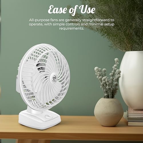 Image of HM HARMAN INDUSTRIES 9inch Air Wall Cum Table Fan || with 225mm Powerful High 3 Speed Motor 9 inch Size White