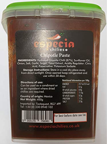 Chile Chipotle en Pasta 400g - CHILLIESontheWEB