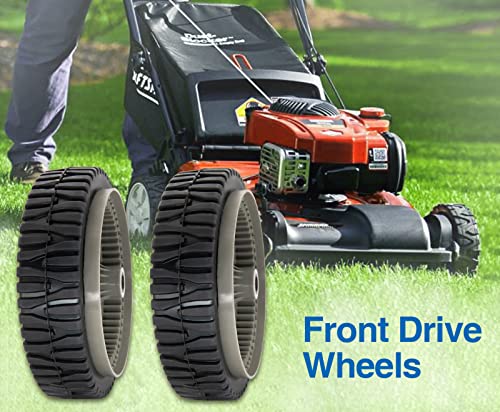 583719501 194231X460 Front Drive Wheels Compatible For Craftsman Lawn Mower Wheels For Craftsman Husqvarna & Hu Front Wheel Drive Self Propelled Lawn Mower (2Pcs) #TOP6