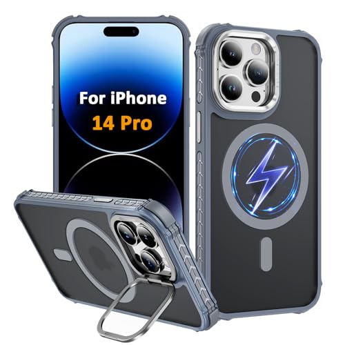 Coque iPhone 14 Pro antichoc de qualité militaire avec support