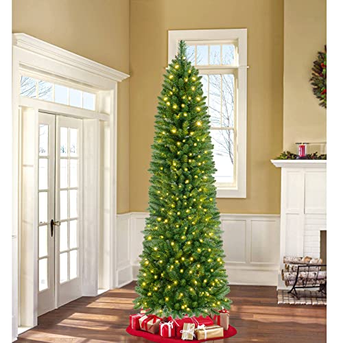 SHareconn 7ft Prelit Pencil Christmas Tree