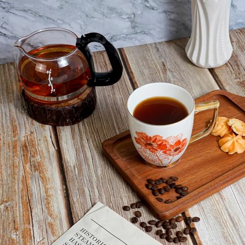 Taza de cerámica con margaritas 15 oz para café y té miniatura 7