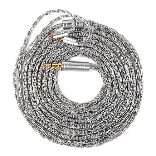 Câble KBEAR ST24 Plus Kinboofi OCC 5N plaqué argent MMCX 3.5mm pour un son haute fidélité