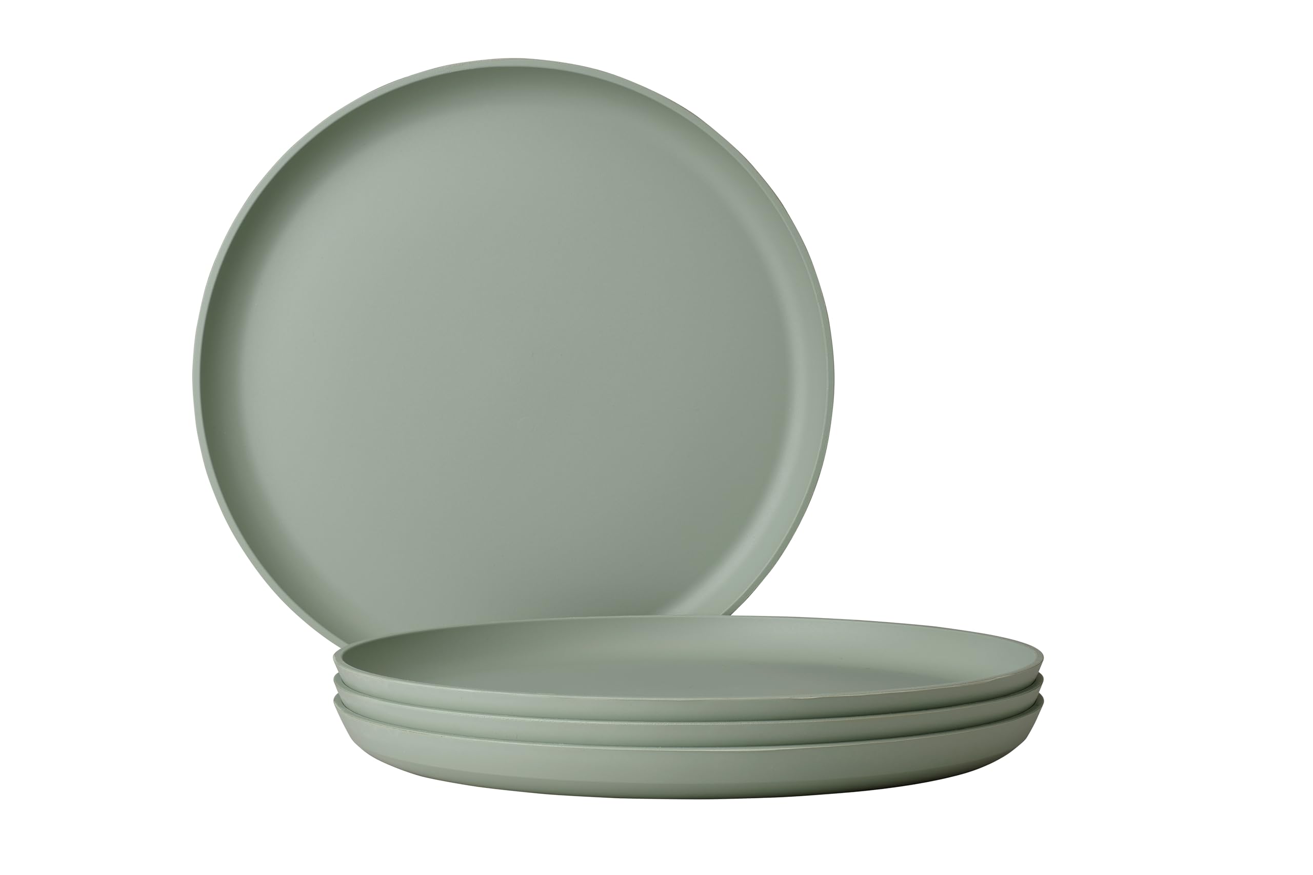 Mepal, Dinner plate 4 pieces Silueta, Dishwasher & microwave resistant, Plastic plates, Dinner plates, Tableware, 26 cm