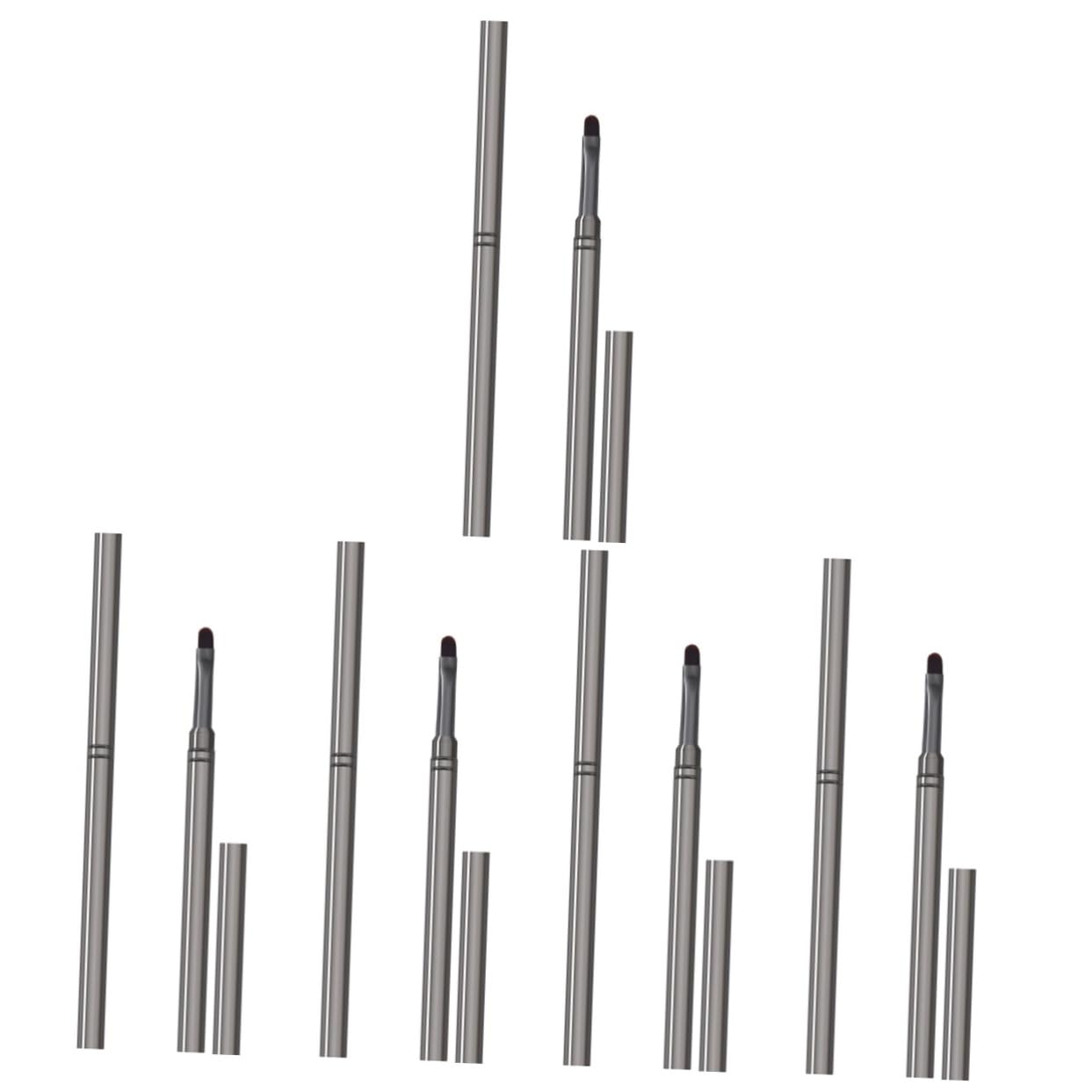 minkissy 5 Set Di Pennelli Per Unghie Per Nail Art Per Unghie Acriliche in Gel Per Manicure Per Nail Art 2 Pezzi*5