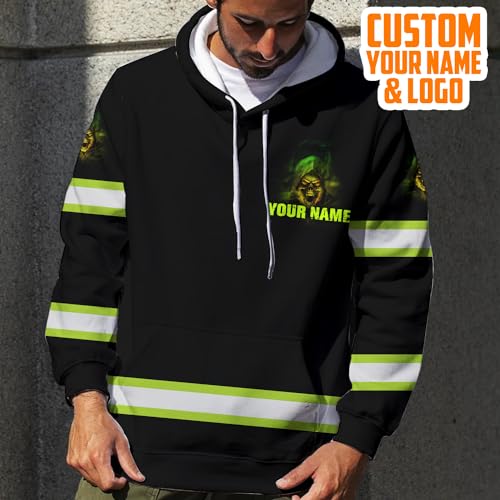 Maddly High Visibility Hoodie Skull Funny Quote Collection Safety Workwear Custom Name for Workers, Runners, Truckers3