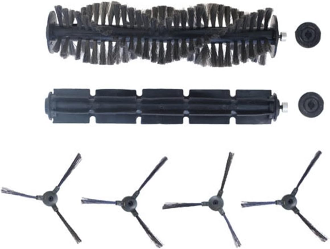 Spare Part for Vacuum Cleaner Side Brush*4,Main Brush*1,Rubber Brush*1(Compatible for X