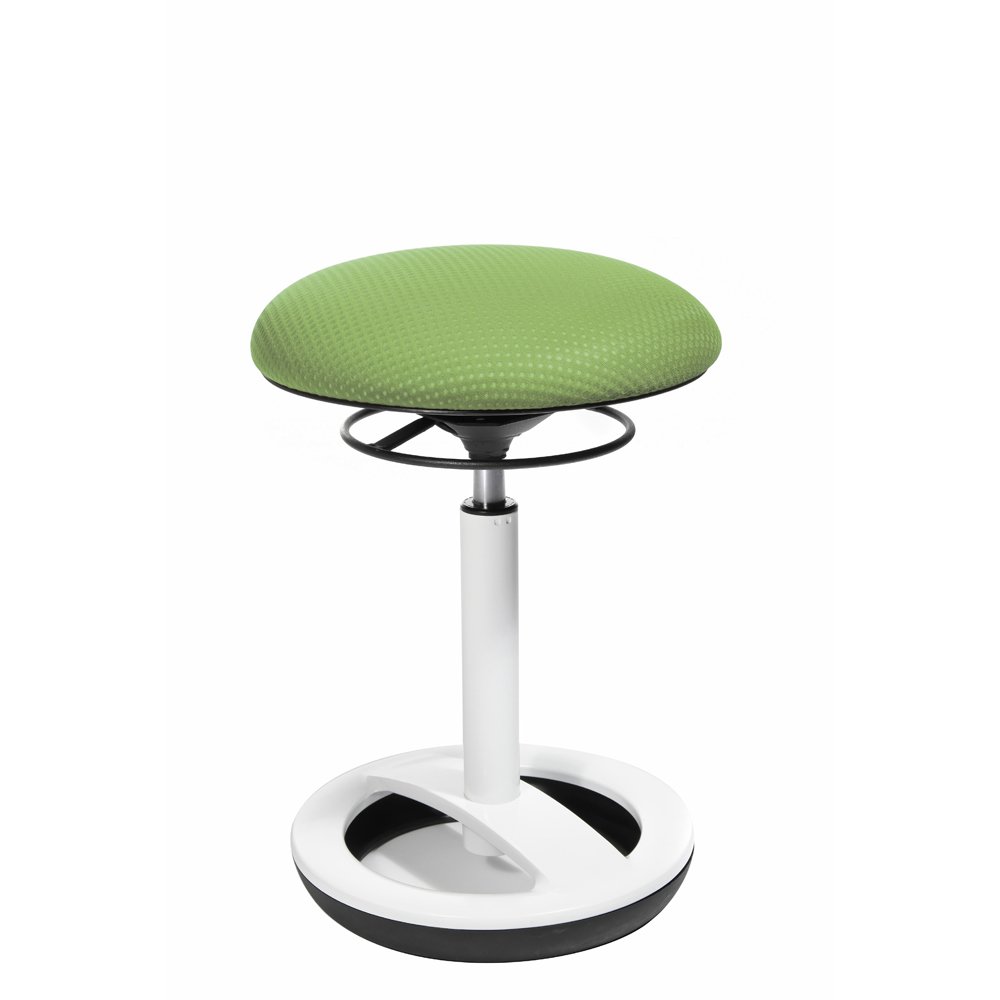 Topstar SU53BR0 Sitness High bob Tabouret sur Pied Rond en Aluminium Poli et Housse en Tissu