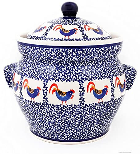 Original Bunzlauer Keramik Gärtopf 4 Liter / Rumtopf / Mehrzwecktopf / Keramiktopf im Dekor 1090