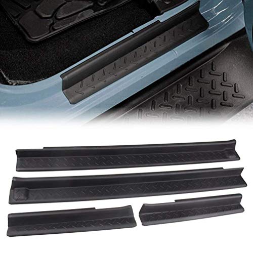 DQDZ Placa protectora para puerta delantera y trasera, color negro Cover