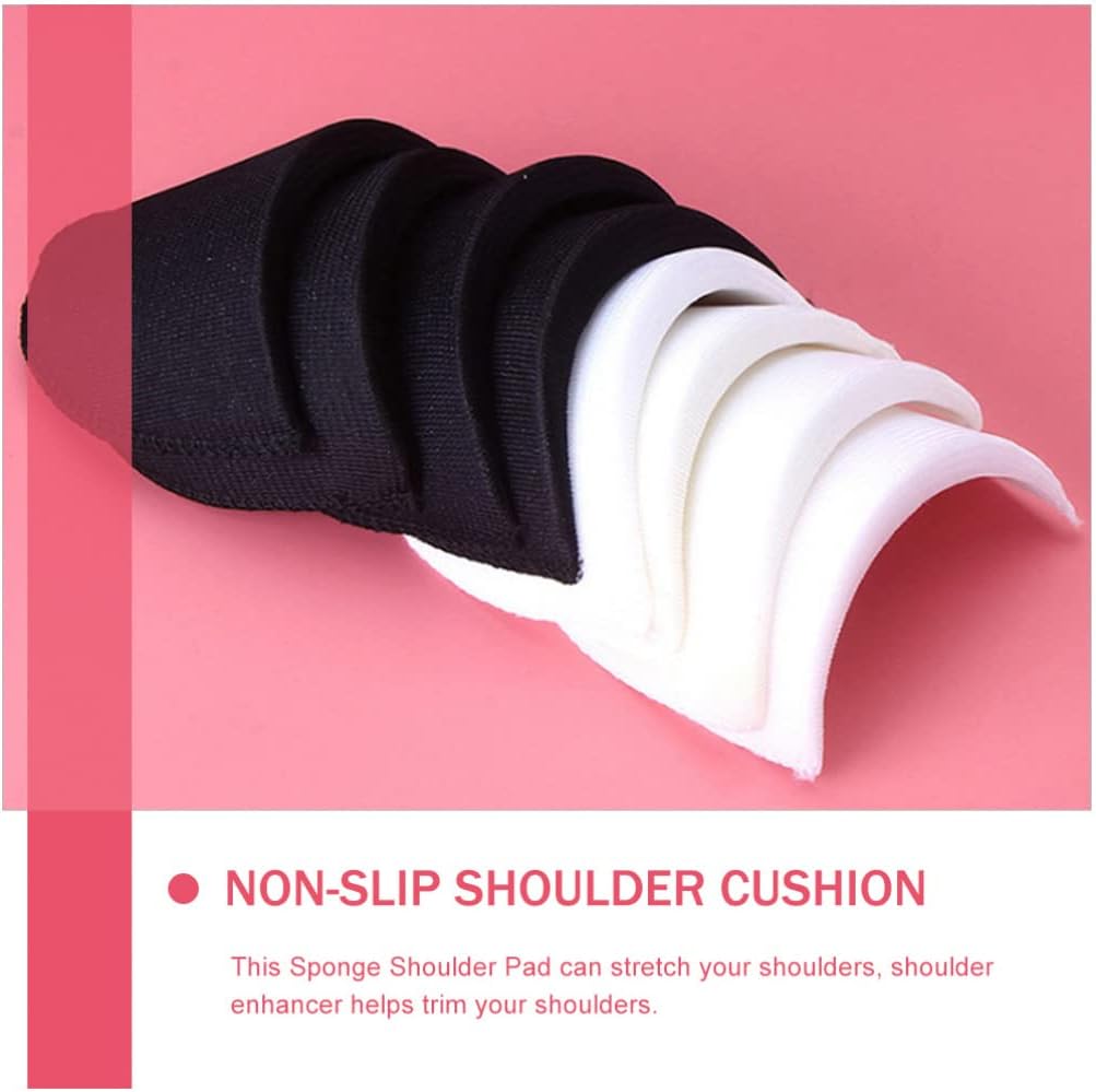 MAGICLULU 20pair Non-Slip Shoulder Cushion Pads for Comfortable Sponge Shoulder Enhancer Washable and Reusable for Clothing Supply and Sewing Accessories