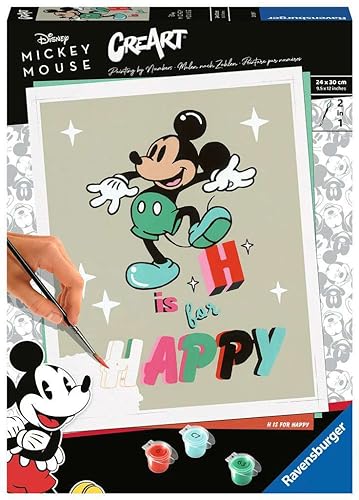 Loisir créatif peinture par numéros Mickey Mouse dès 12 ans