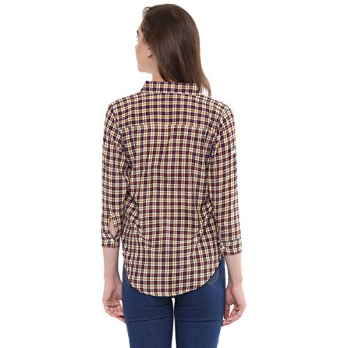 Image of mayra Women's Cotton Multi-Coloured Color Short Sleeve Shirt
