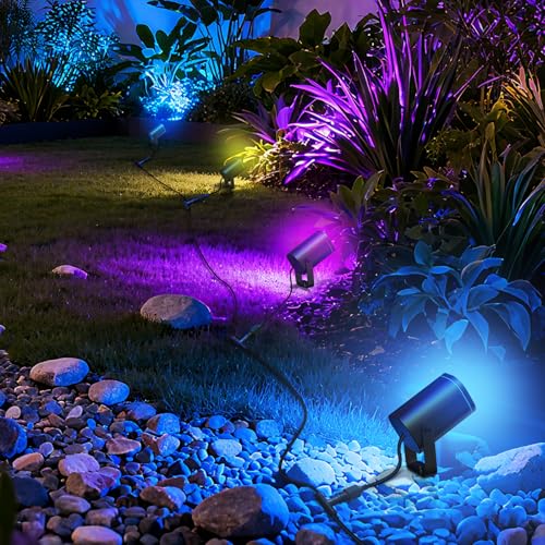 Image of 5FT Extension Cable for Go-ee Outdoor Spot Lights 2, IP68 Waterproof Extension Cord Compatible with Go*ee H7093 H7094-4 Pin Plug Patio Decorations (5FT 2Pack)
