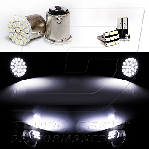 Tgp 1156 White 22 Led Smd Reverse/Backup Light Bulbs And License Plate Led Pair 1999-2003 Compatible With Mitsubishi Galant #TOP1
