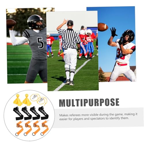 Kit estándar para árbitros de fútbol con silbatos y banderas miniatura 7