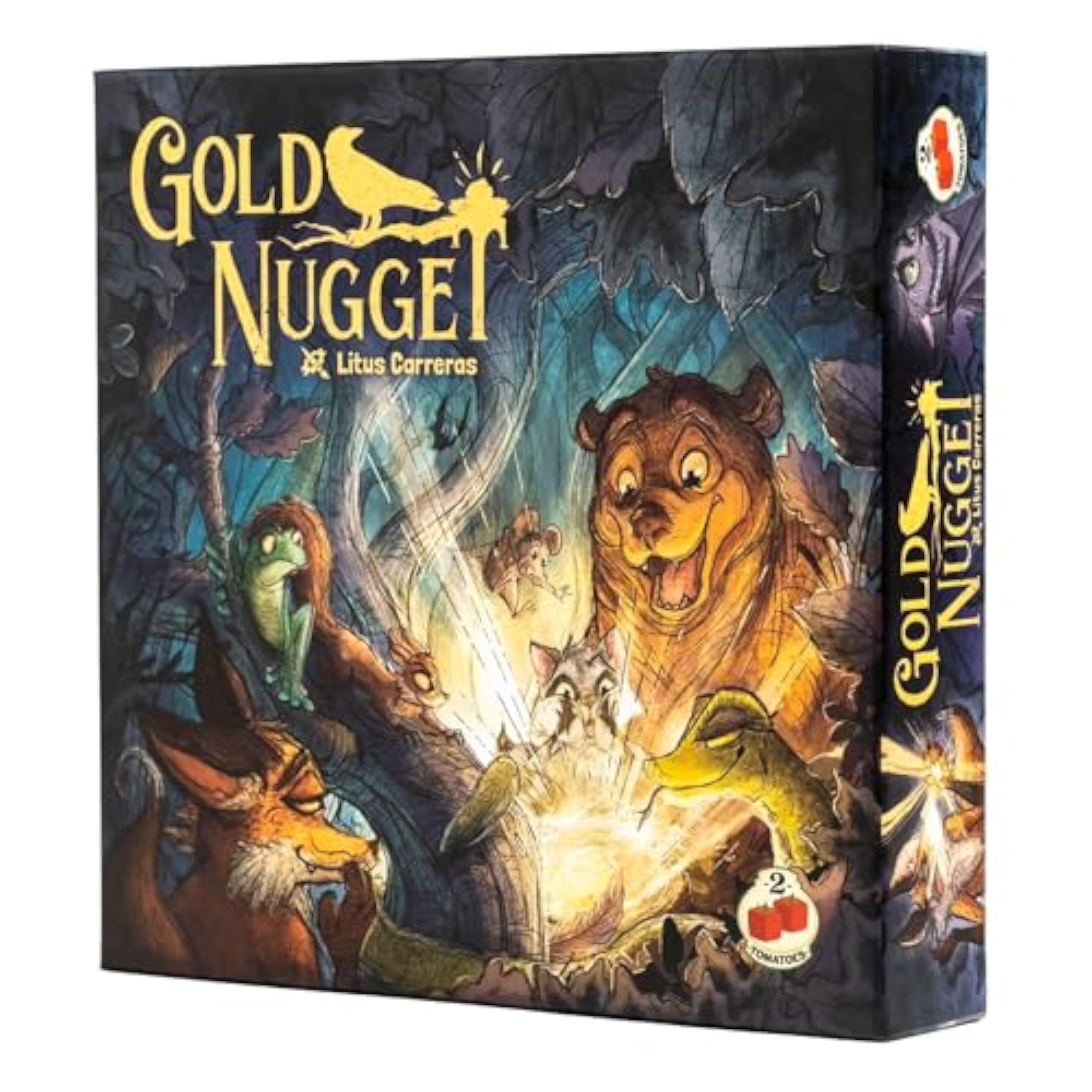 2Tomatoes Games | Gold Nugget | Strategy & Deception Board Game | Encourages Critical Thinking and Social Interaction | Family Gatherings and Game Nights | English | Fantasy Animals
