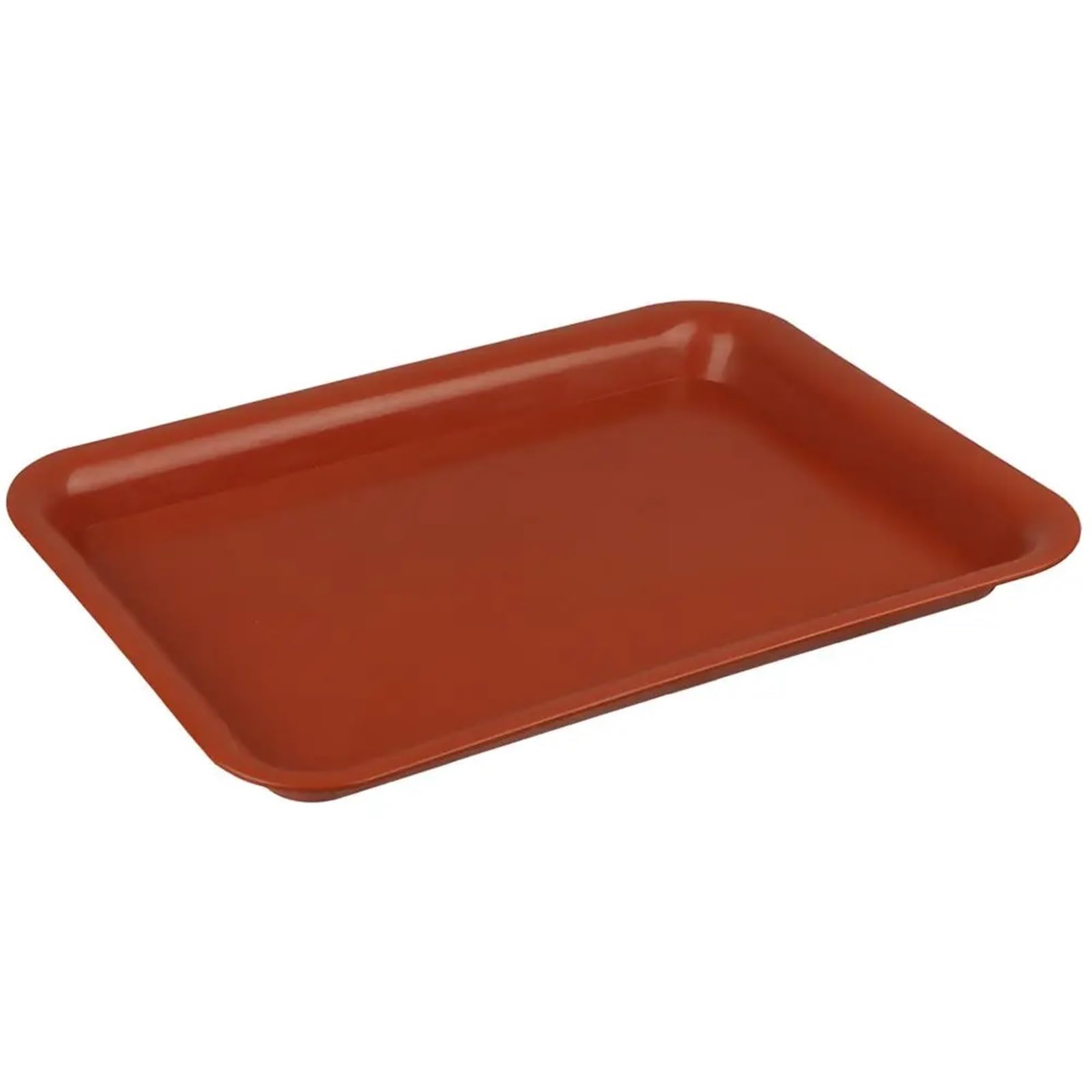 Coupelle pot de fleur pour terrasse et salon rouge 35cm