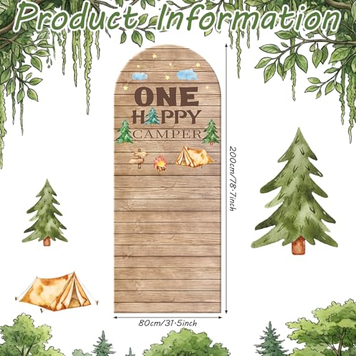 Funda Arco Soporte Fondo Fotográfico 6.6ft Estampado Madera miniatura 2