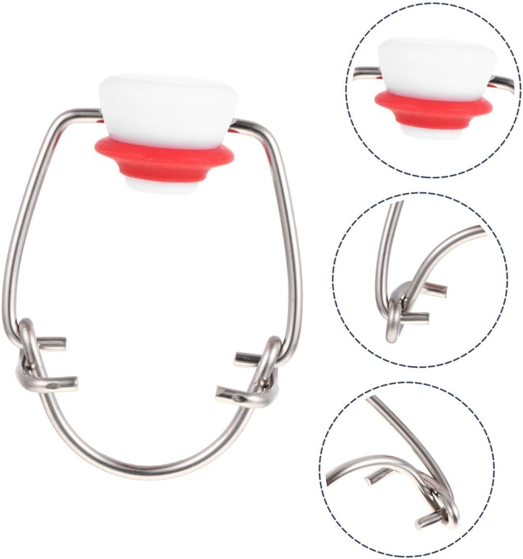 Toyvian 6pcs Bottle Caps Stainless Steel Flip Stoppers Replacement Lids for Glass Bottles Home Brewing Fermentation Beverage Sealing