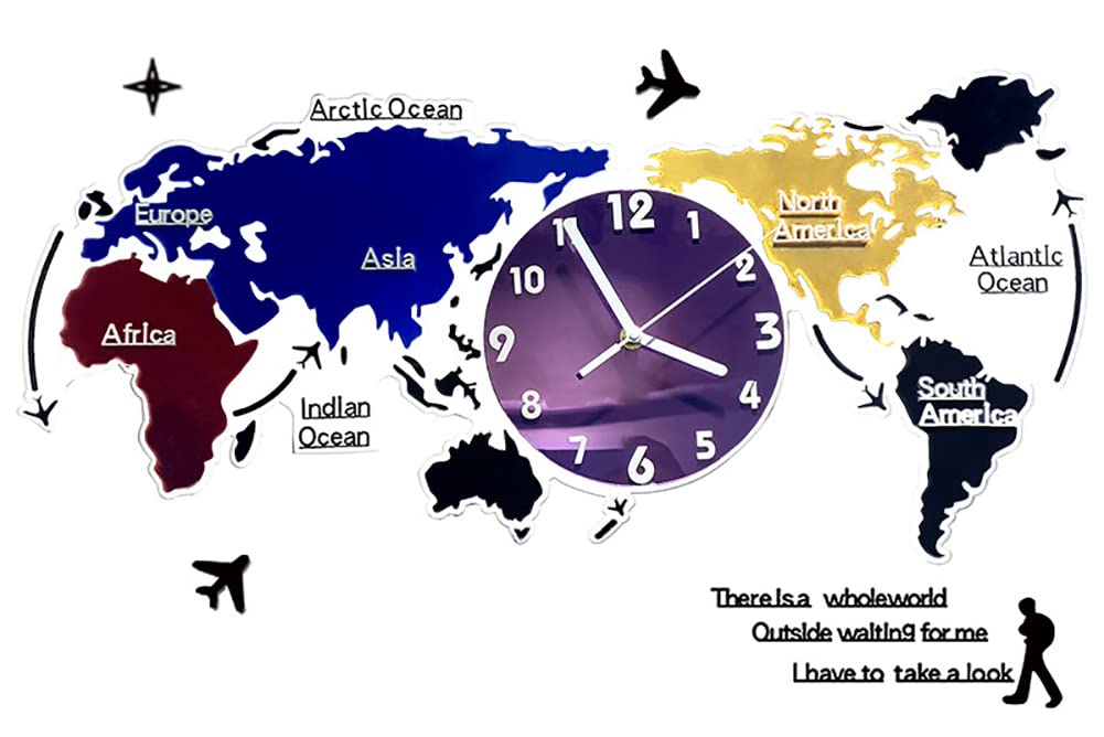 A.R.T 世界地図デザイン置き時計 WORLDCLOCK 世界 地図時計 ヴィンテージ 世界時計 置き時計