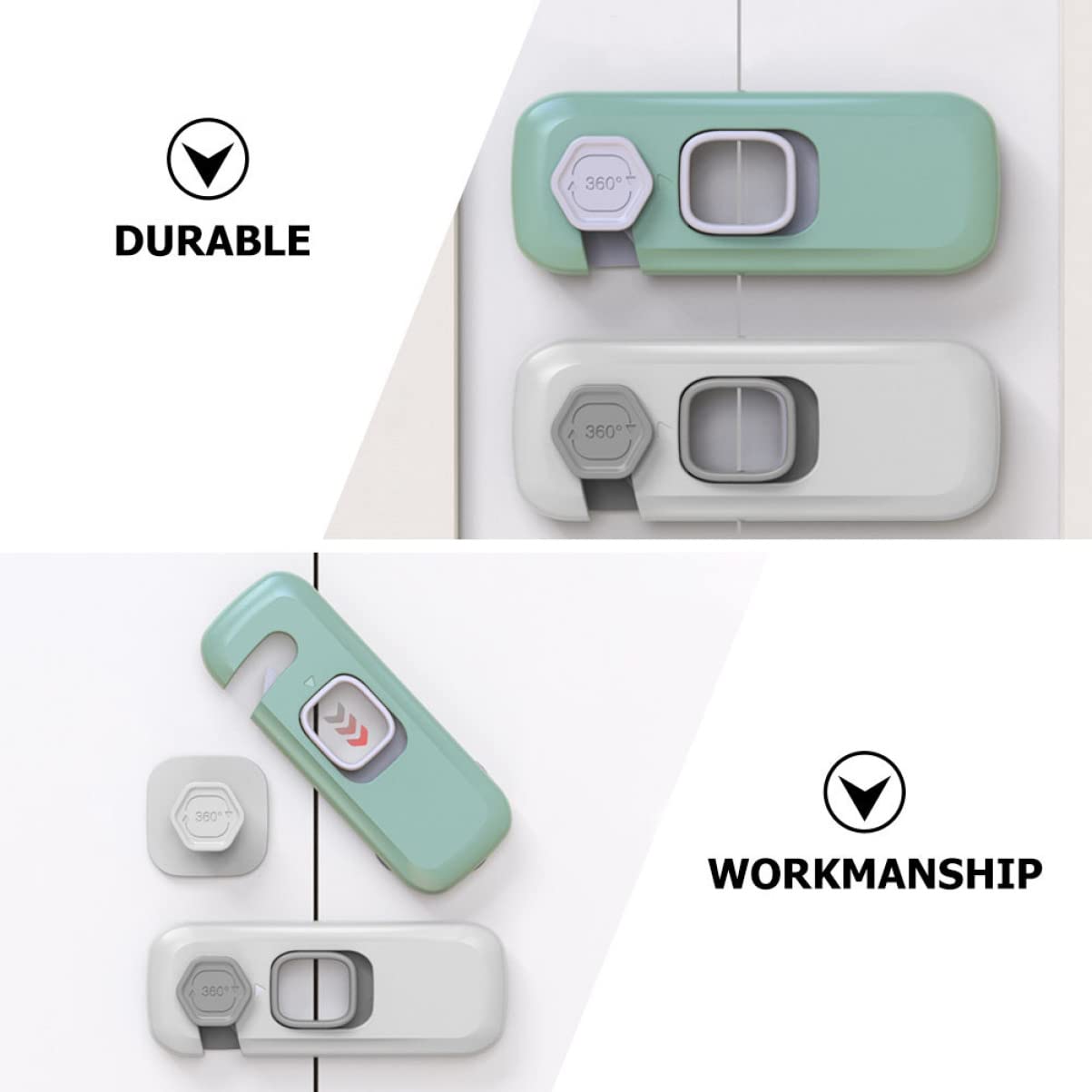 Baluue 10 Stk öffnen Sie das Türschloss Backofen Sicherheitsschlösser für Fenstersicherheit Magnet protect schutzzelt Schubladenschloss für Kinder -Sicherheitsschlösser Einfach Möbel