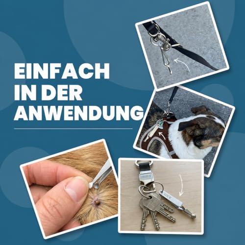 REMOS Mini Zeckenpinzette in Löffelform Edelstahl rostfrei 8 cm