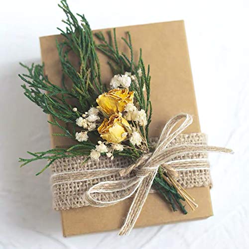 7 Rolls Jute Ribbons Burlap Ribbon Natural Jute Rope Decorative Jute Twisted String For Gift Wrapping Crafts Party Home Decoration (23.9 Yards) #TOP2