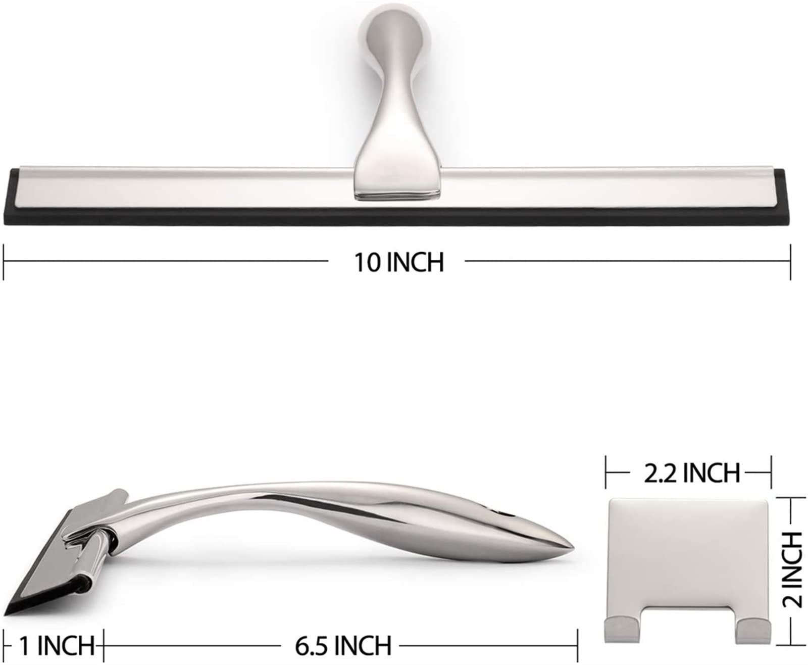 Raschietto Per Doccia Rotante 360° - Asciuga Senza Striature, Con Supporto Adesivo! - Foto 9