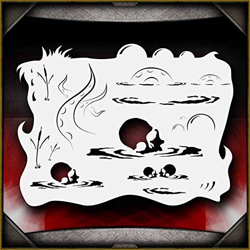 Dead Sea AirSick Airbrush Stencil Template