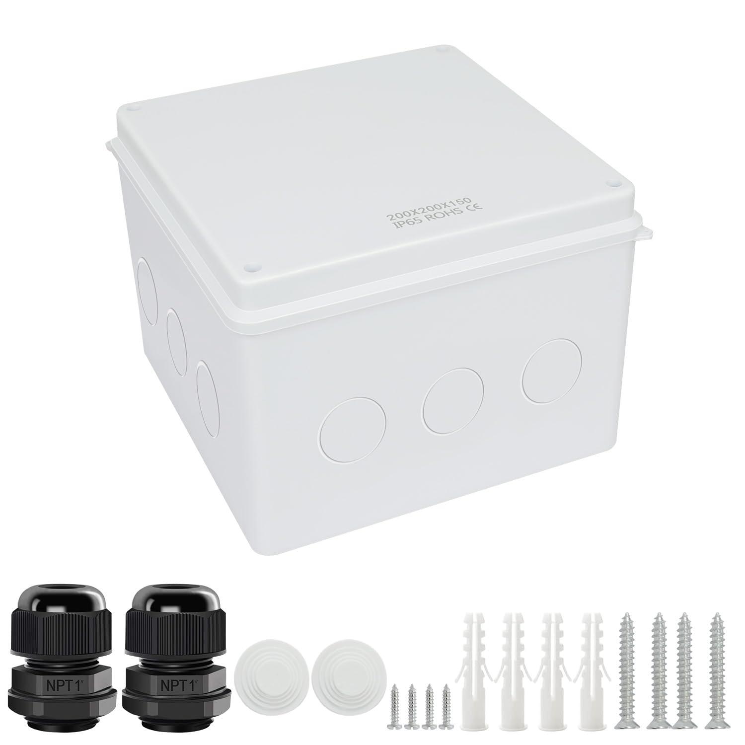 LeMotech Junction Box, Electrical Box IP65 Water Resistant Dustproof ABS Plastic Project Enclosure for Electronics White, External Size 5.9 x 4.3 x 2.8 inch — Amazon image 10