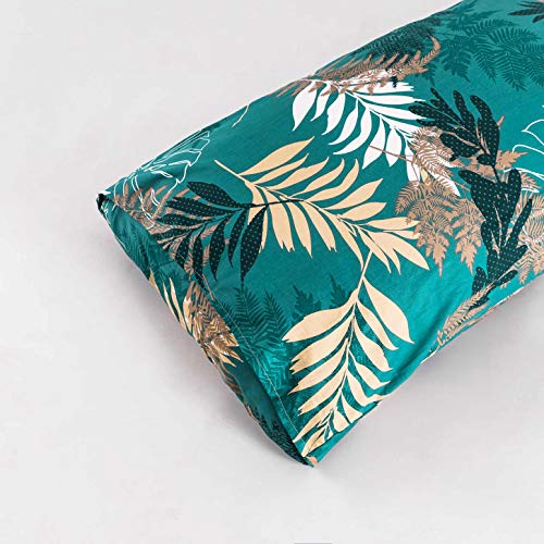 Susybao Monstera Botanical Duvet Cover King 100% Cotton Green Plant Duvet Cover 3 Pcs Set 1 Tropical Palm Leaves Patterned Duvet Cover With Zipper Ties 2 Pillowcases Luxury Soft White Leaf Bedding Set #TOP5