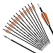 REEGOX Crossbow Bolts 16/18 inch Bio Crossbow Arrows Moon Nocks Removable Tips (Pack of 12)