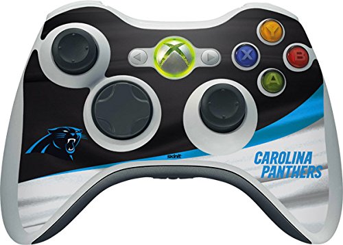 Skinit Decal Gaming Skin Compatible with Xbox 360 Wireless Controller - Officially Licensed NFL Carolina Panthers Design