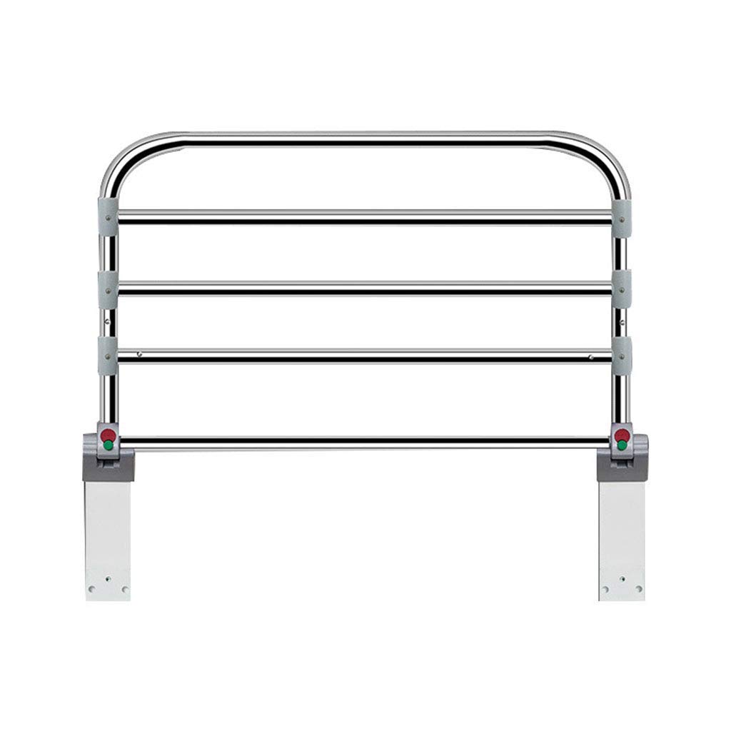 Rails de lit pliables en acier inoxydable avec poignée de sécurité 60cm
