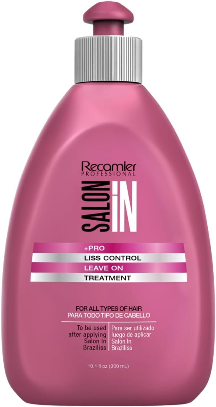 Salon In by Recamier - Liss Control Leave-On Hair Treatment | Leave-in Anti-Frizz Hair Care Treatment | 10.58 fl oz / 300 ml
