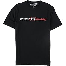 Skechers Mens Tough Shoes! Graphic T-Shirt, Black, Medium